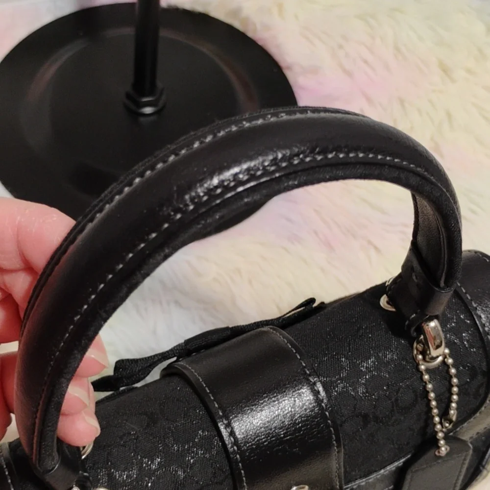 Authentic Coach Y2K Mini Studded Rhinestone Mini C Sparkle Collectible Bag - Picture 12 of 16